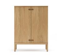 Stolab Commode Prio haute chêne huilé naturel. porte en bois