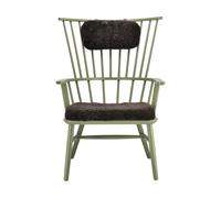 Stolab Fauteuil coussin & coussin pour le cou Henriette Olive vert-Espresso