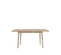 Stolab Table Miss Holly 175x100 cm chêne laqué mat clair. 1 rallonge