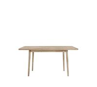 Stolab Table Miss Holly 235x82 cm chêne laqué mat clair. 1 rallonge