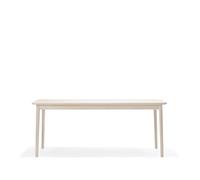 Stolab Table Prima Vista bouleau laqué mat clair-180 cm-1 rallonge