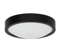 STOLARNIA PIKA Plafonnier - Lampe ronde en bois noir 1xE27 (∅27 cm) - Moderne pour chambre, salon, couloir, cuisine - Pin sylvestre élégant ORION