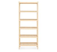 Stolarstwo Wochnik S.C. Étagère haute en bois de pin massif à 6 étages - 213 x 70 x 33 cm - En bois de pin non traité - Charge maximale : 40 kg par étagère - Pour garde-manger, cave, garage