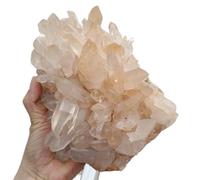 Stone Naturally Formed Light Crystal Cluster Quartz Home Office Decoration Gift(Size:900-1000g)
