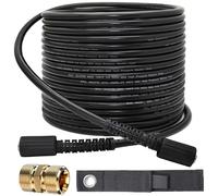 StoneBanks Tuyau de Nettoyeur Haute Pression 15M, 3600PSI M22 Femelle Flexible Tuyau d'extension de Rechange pour Laveuse à Pression avec Mâle M22 14mm Connecteur