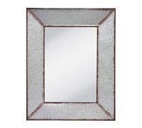 Stonebriar Miroir Mural rectangulaire Rustique à Suspendre avec Cadre en métal galvanisé 71,1 x 55,9 cm