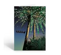 Stonehouse Collecton Lot de 18 cartes de Noël et enveloppes Motif Père Noël tropical