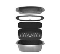STONELINE® 9 en 1 Ensemble multifonctionnel pour rôtir et cuire au four, 5 pcs, avec couvercles
