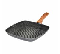 STONELINE® Back to Nature Poêle-grill 28 x 28 cm, avec 2 becs verseurs