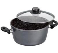 Stoneline Casserole 6741 2 L, 18 cm, Fonte d'aluminium, Gris, Couvercle inclus