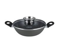 STONELINE® CERAMIC Poêle à servir 28 cm, revêtement en céramique, avec couvercle en verre arômatiseur