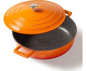 STONELINE® Cocotte ronde 28 cm orange | avec couvercle