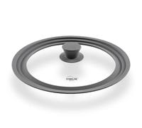STONELINE® Couvercle en verre universel avec rebord en silicone, pour 24/26/28 cm