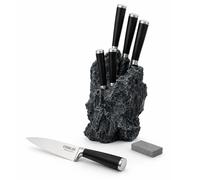STONELINE EXCALIBUR Bloc à couteaux, équipé, 6 pièces, acier spécial inoxydable