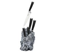 STONELINE® EXCALIBUR® Lot de couteaux en acier inoxydable, 7 pcs, avec porte-couteaux