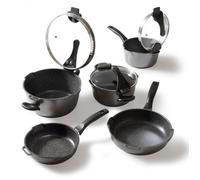 STONELINE® FUTURE set de 8 ustensiles de cuisine 18/20/24 | avec couvercles