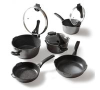 STONELINE® FUTURE set de 8 ustensiles de cuisine 18/20/24 | avec couvercles