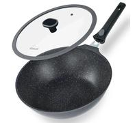 STONELINE Imagination Plus wok 30 cm, avec couvercle en verre et poignée