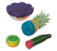 STONELINE® Lot de couvercles fraîcheur extensibles et réutilisables pour les fruits et les récipients, 4 pcs