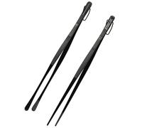 STONELINE Pince Cuisine Inox Professionnel 30,5 cm Set 2 Pièces Pince de Précision Longue Pincette Cuisine Acier Inoxydable avec Revêtement en Titane, Cuisiner Griller Cuire Dresser, Buffet Barbecue