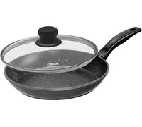 Stoneline Poêle 7359 Rôtir, Diamètre 26 cm, Convient pour plaque à induction, Couvercle inclus, Poignée fixe, Anthracite