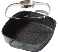 STONELINE® poêle à servir carrée 24 cm | avec couvercle
