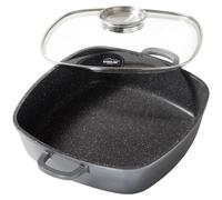 STONELINE® poêle à servir carrée 28 cm | avec couvercle