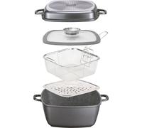 STONELINE® poêle multifonctions carré 28 cm | avec couvercle