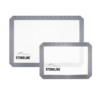 STONELINE Set de 2 Tapis de Cuisson à Pâtisserie en Silicone, avec Lignes de Guidage et Mesures Internationales