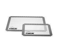 STONELINE Set de 2 Tapis de Cuisson à Pâtisserie en Silicone, avec Lignes de Guidage et Mesures Internationales