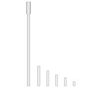 stonylab Lot de Barreaux Aimantés Agitateurs Revêtus PTFE, Tailles Assorties 10-50 mm avec Tige de Récupération Souple et Flexible de 200 mm pour Agitateur Magnétique