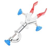 stonylab Mini Pince Pivotante à Deux Branches avec Tête de Chef, Compacte et Ajustable, Polyvalente avec Revêtement en Caoutchouc à 360 Degrés pour Accessoires de Laboratoire, 70 mm
