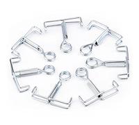 stonylab Pince de Serrage Mohr, 7 Packs de Pinces Argentées en Acier Allié pour Tubes en Laboratoire