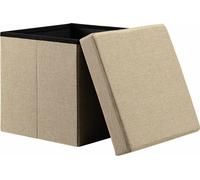 Stool Beige 38x38x38cm foldable