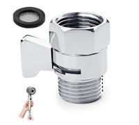Stop douche, Vanne d’arrêt et vanne d’angle 1/2 pouce laiton G 1/2 poli chrome, pour bras de douche K1140b3