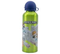 STOR Gourde Enfant Minecraft en Aluminium 530ml avec Embout Anti-Fuite et Bouchon Sécurisé Réutilisable pour École Sport