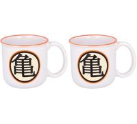 Stor 8412497004072 Tasse en céramique pour petit-déjeuner, 400 ml, avec boîte cadeau Dragon Ball Young Adult, Bleu, Blanc (Lot de 2)