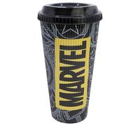 STOR Avengers Tasse à café à emporter 790 ml - Tasse isotherme réutilisable avec couvercle anti-fuite, en polypropylène sans BPA, pour boissons chaudes et froides