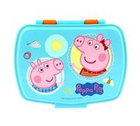 Stor Boîte à Goûter Enfant Peppa Pig, Lunch Box Rectangulaire 1333ml, Plastique Résistant, Idéale pour École et Collation