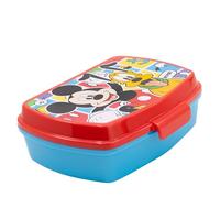 STOR Boîte à Goûter Mickey Mouse Enfant 1333ml - Lunch Box Rectangulaire en Plastique Sans BPA - Boîte Sandwich Décorée pour École et Sorties
