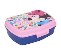 Stor Boîte à goûter rectangulaire Minnie Mouse Feel Good - Boîte repas enfant pour l’école, le goûter et les sorties, plastique, idée cadeau
