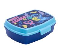 Stor Boîte à sandwich en plastique Disney Stitch pour enfants, sans BPA, réutilisable et lavable, avec verrouillage de sécurité, ne convient pas aux micro-ondes et aux lave-vaisselle