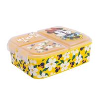 Stor Boîte à Sandwich Minnie Mouse Enfant 3 Compartiments 2156ml - Lunch Box Scolaire pour École Maternelle