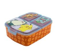 STOR Boîte à sandwich Pokémon enfant 3 compartiments 2156 ml – Sans BPA pour école maternelle