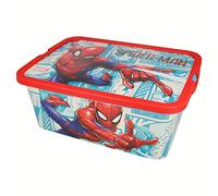 Stor BOÎTE DE RANGEMENT DÉCORÉE. CAPACITÉ DE 13 LITRES.| BOÎTE CLICK SPIDERMAN COMIC BOOK