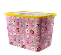 Stor Gabby's Dollhouse Opslag Klikdoos - 23L, Boîte de rangement à clic, Multi, Rectangulaire, 7 litres, 20 x 28 x 28 cm, Click-Lock, Playful, cartoonish, multi-colored, plastic, rectangular