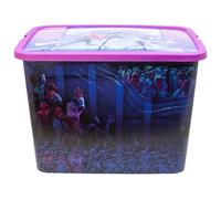 STOR Boîte de rangement Kpop Demon Hunters – 23 L, fermeture clic, plastique pour jouets