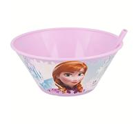 Stor Bol à petit-déjeuner avec paille 500 ml Plusieurs licences disponibles (Disney, Cars, Frozen, Minions, Spiderman...) Frozen