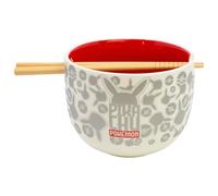 STOR Bol Ramen Céramique Pokémon avec Baguettes 2515ml - Bol Japonais Nouilles Soupe Poke Bowl avec Design Original en Boîte Cadeau