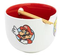 Stor Bol à ramen en céramique avec baguettes dans une boîte cadeau Super Mario